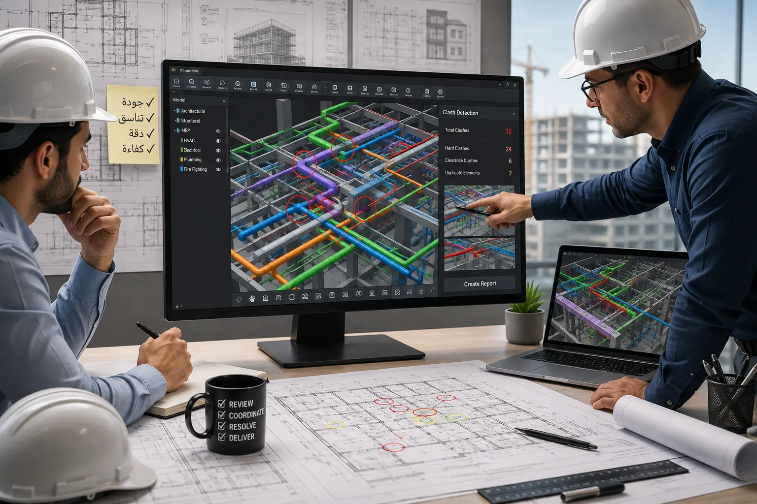 المراجعة والتنسيق الهندسي